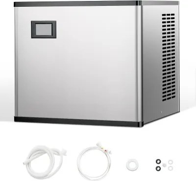 VEVOR Ice Machine Head Commerciële ijsmachine IJsmachine (alleen kop) 136 kg/dag, roestvrij staal + PE-kunststof kop IJsmachinekop met slim bedieningspaneel en reiniging met één knop