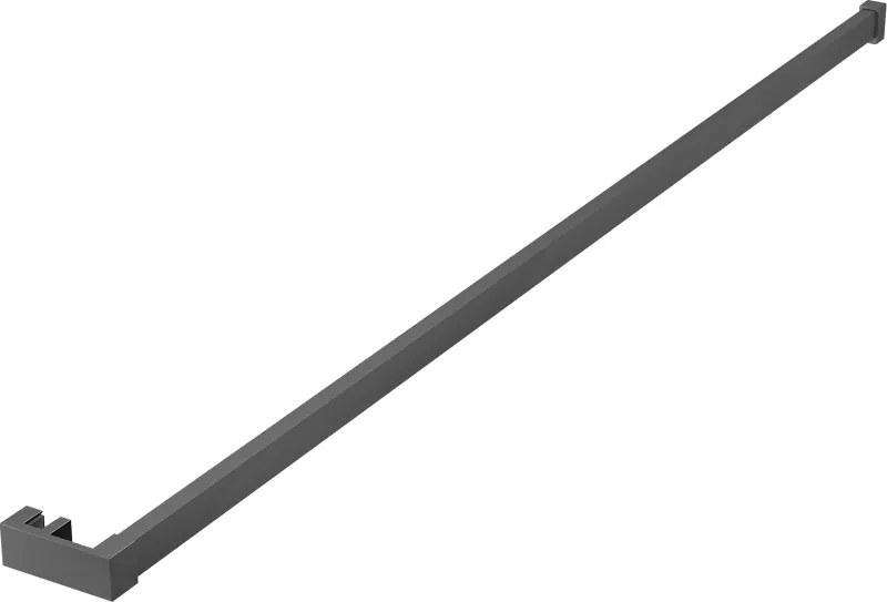 Mexen handdoekreling voor douchewand, gunmetal - 800-06-95