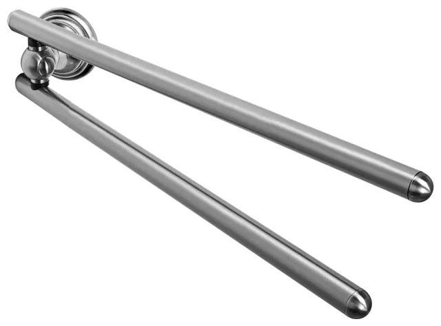 Haceka Allure Hqanddoekhouder - dubbel draaibaar - geborsteld RVS 1208451