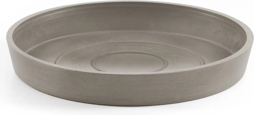 Ecopots onderschotel met waterreservoir - Rond - Taupe - Diameter 15 x H2,5 cm