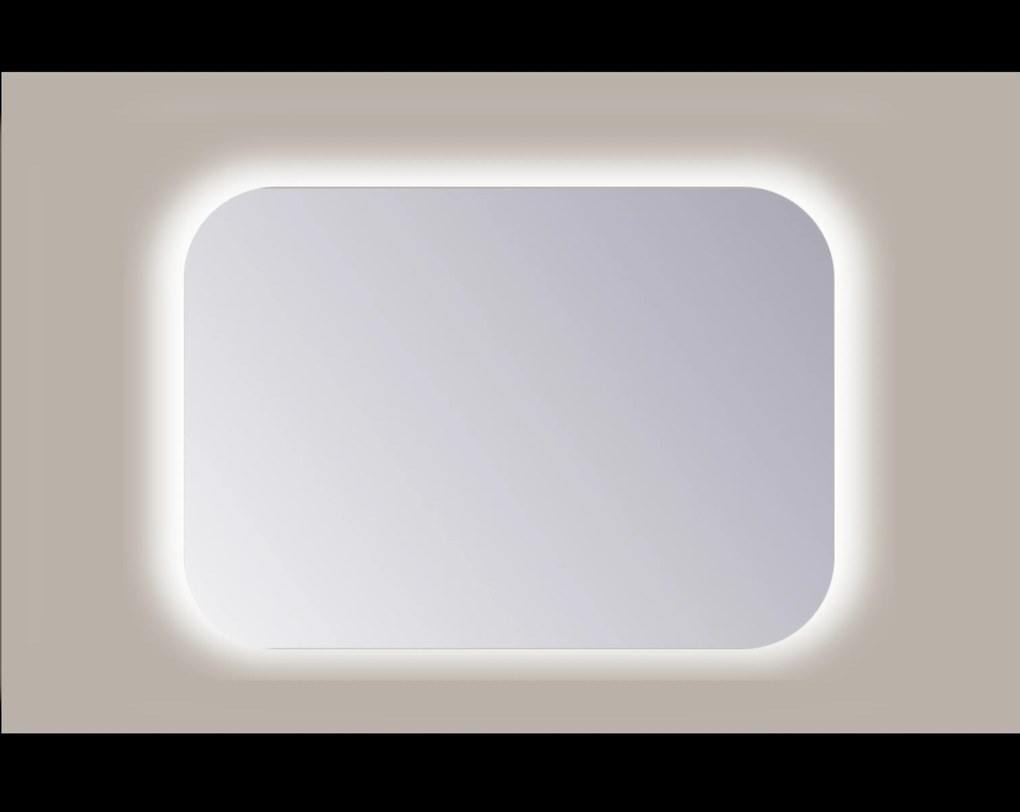 Sanicare Q-mirrors spiegel 60x90cm met LED verlichting 3000K