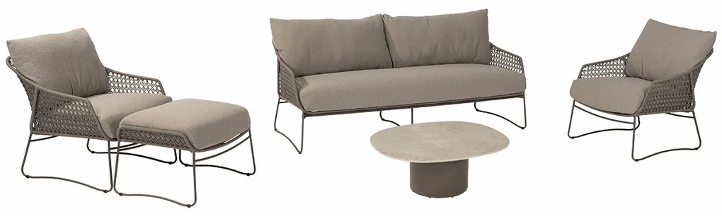4 Seasons Moretti loungeset 6-delig - bruin