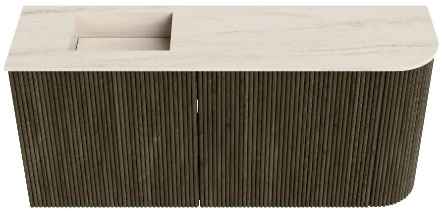 Mondiaz Joya DLux 90cm toiletmeubel ronding rechts shadow met wastafel faye links 1 kraangat meli