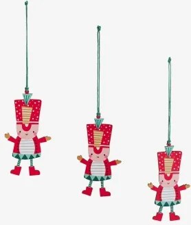 Pack Van 3 Kerstversieringen Van Mdf Vaufel Granaat - Sklum