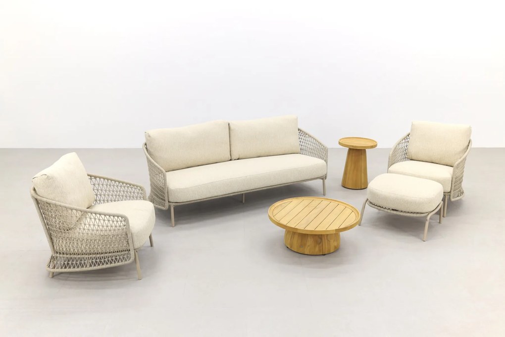 4 Seasons Puccini/Pablo stoel-bank loungeset incl. hocker - 6-delig