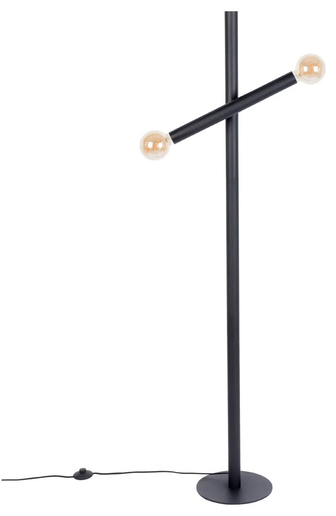 Zuiver Hawk Design Vloerlamp Mat Zwart