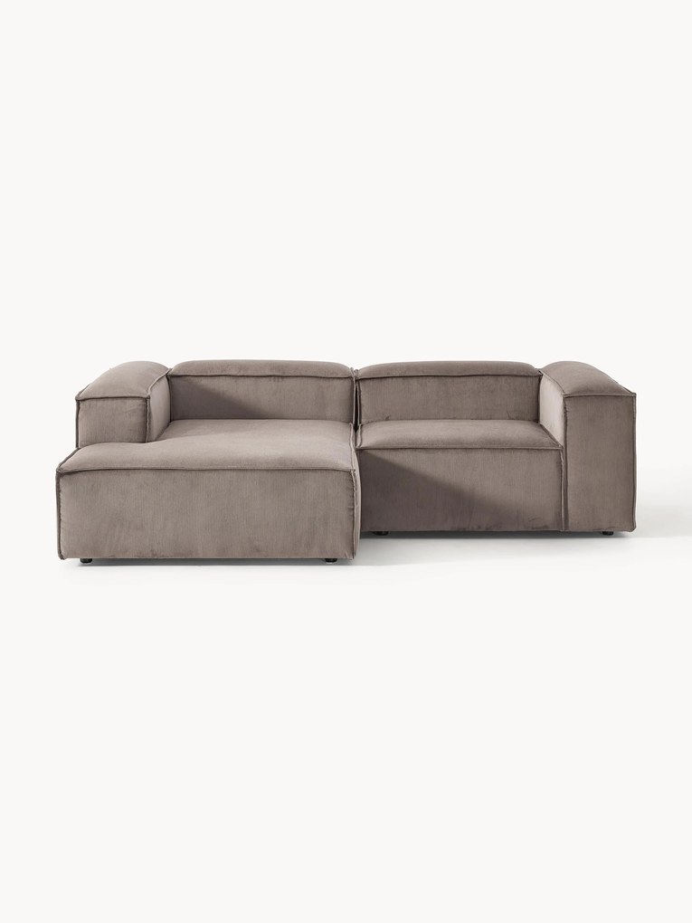 Modulaire hoekbank Lennon (3-zits) van corduroy