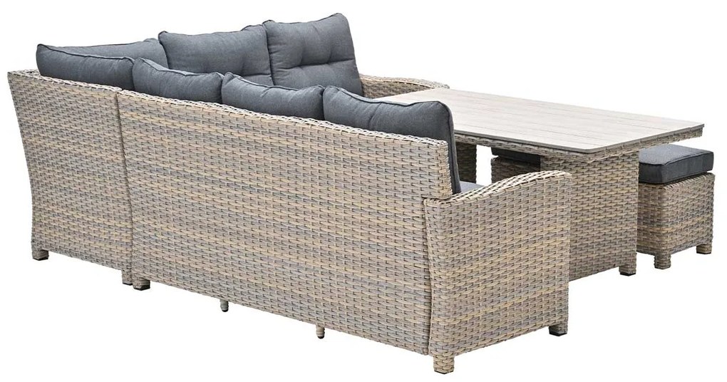 Garden Impressions Alaska lounge dining set rechts - light teak vironwood