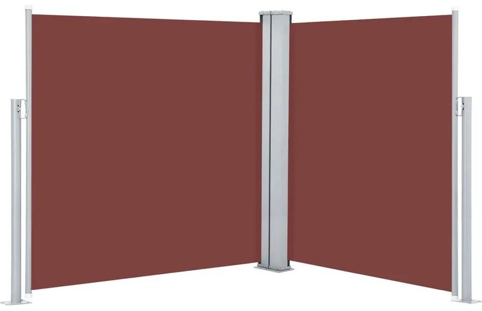 vidaXL Windscherm uittrekbaar 170x600 cm bruin