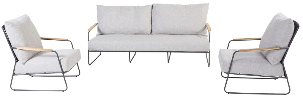 4 Seasons Outdoor Balade sofa set Loungeset lichtgrijs weerbestendig