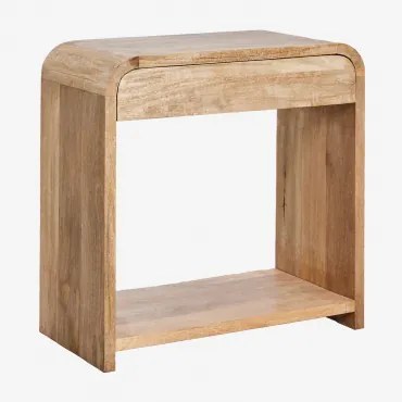 Halconsole Van 75x40 Cm In Mangohout En Mdf Shelby Mangohout - Sklum