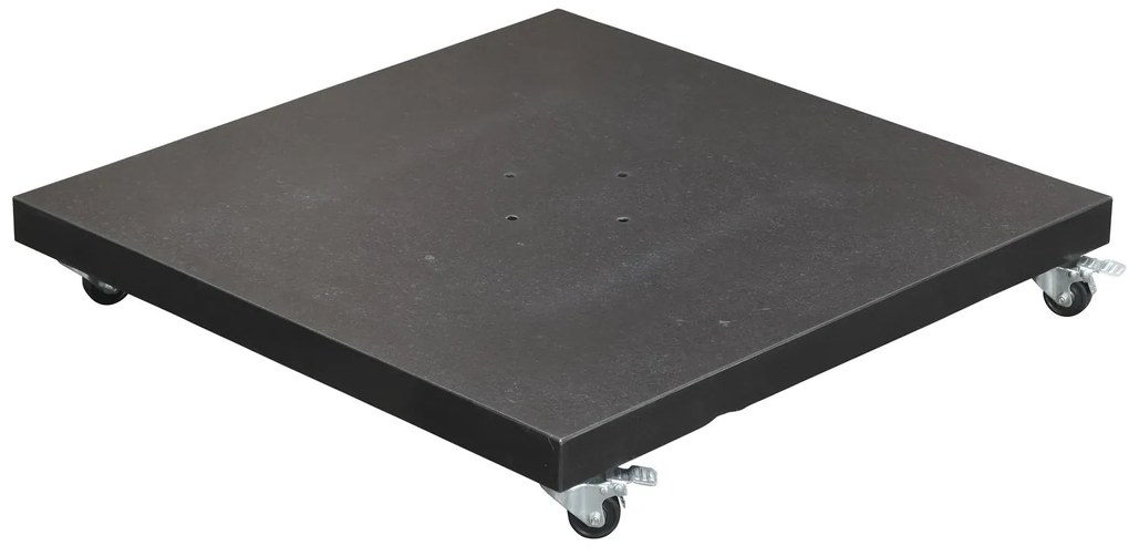 Platinum Voyager ronde zweefparasol T1 3 m. - Light Grey met voet en hoes