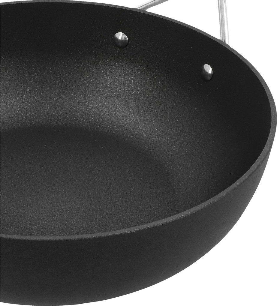 Demeyere Alu Plus 3 Wok vlakke bodem Duraslide 28 cm - Alu Plus 3 - Demeyere