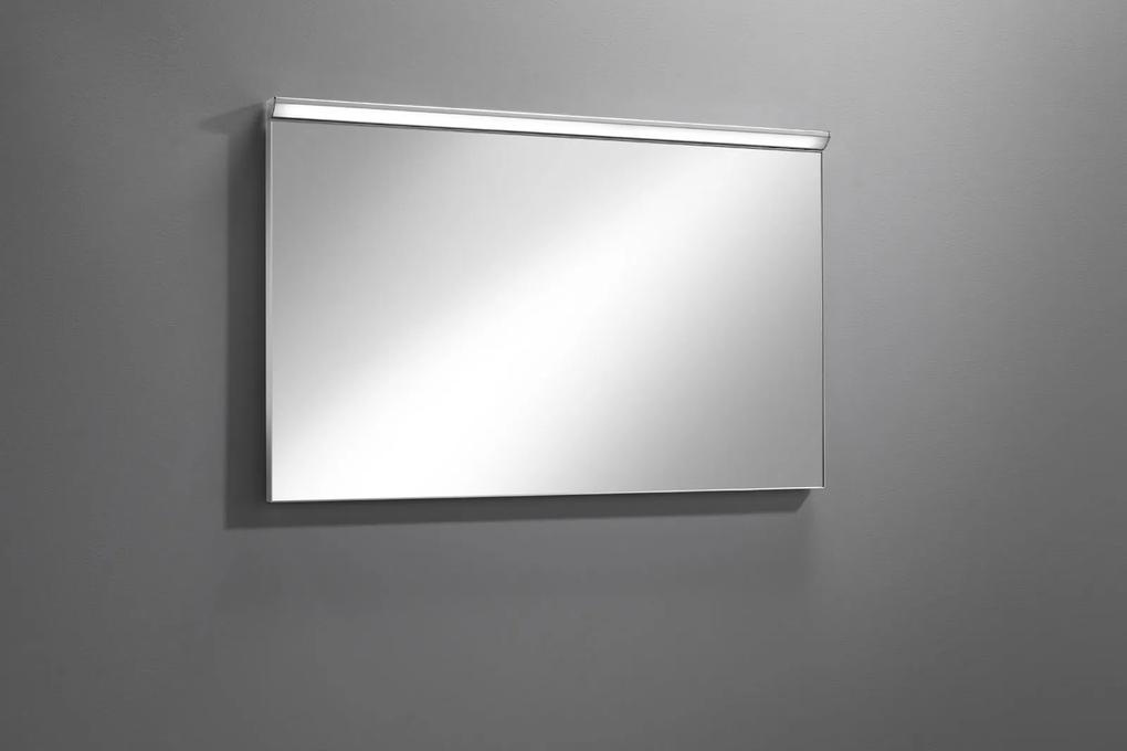 Tutto spiegel 140x60 cm. met led verlichting en dimmer zilver