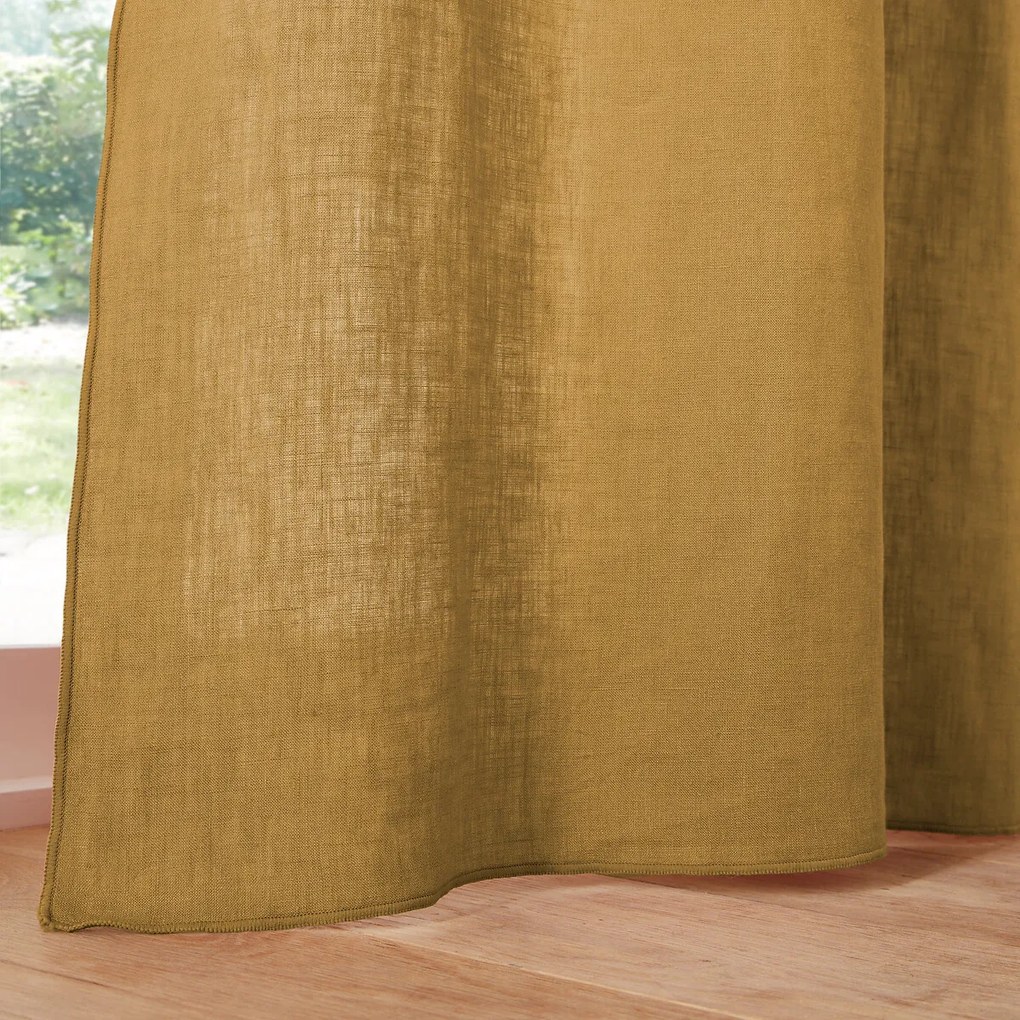 Gordijnpand in gewassen linnen, Onega