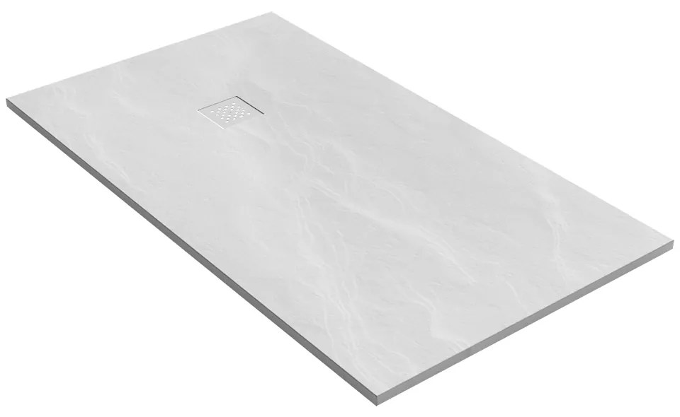 Brauer Crag douchebak 90x160x3cm mat wit