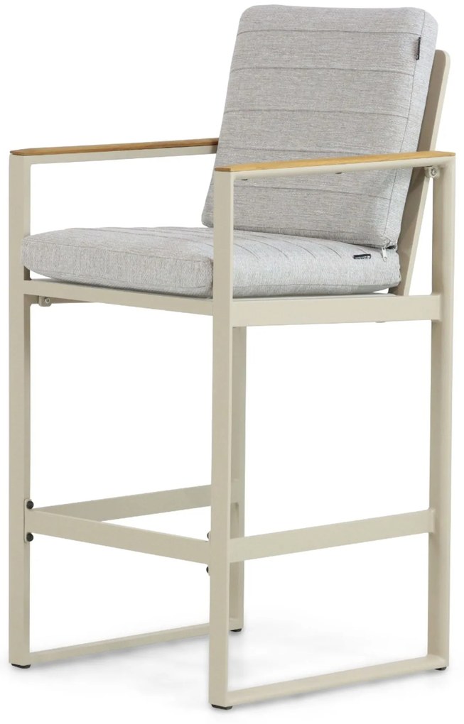 Barstoel Aluminium Taupe-naturel-bruin Lifestyle Garden Furniture Faro