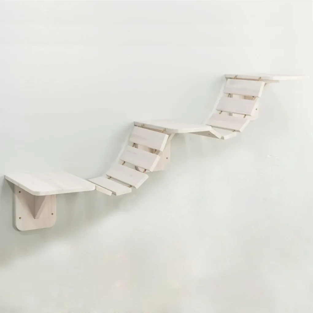TRIXIE Kattenladder wandmontage 150x30 cm wit