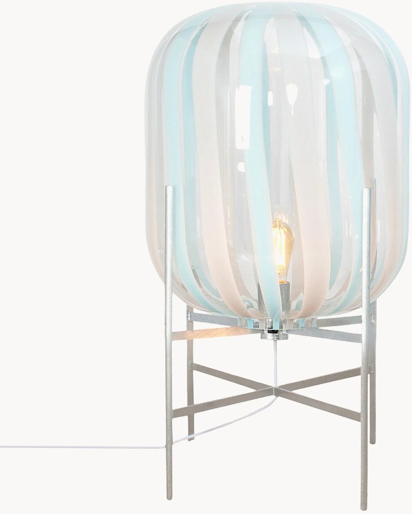 Kleine vloerlamp Oda van mondgeblazen glas