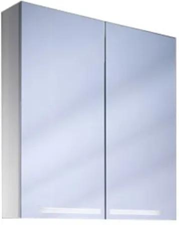 Schneider GraceLine spiegelkast met 2 deuren met TL verlichting 70cm aluminium 116.070