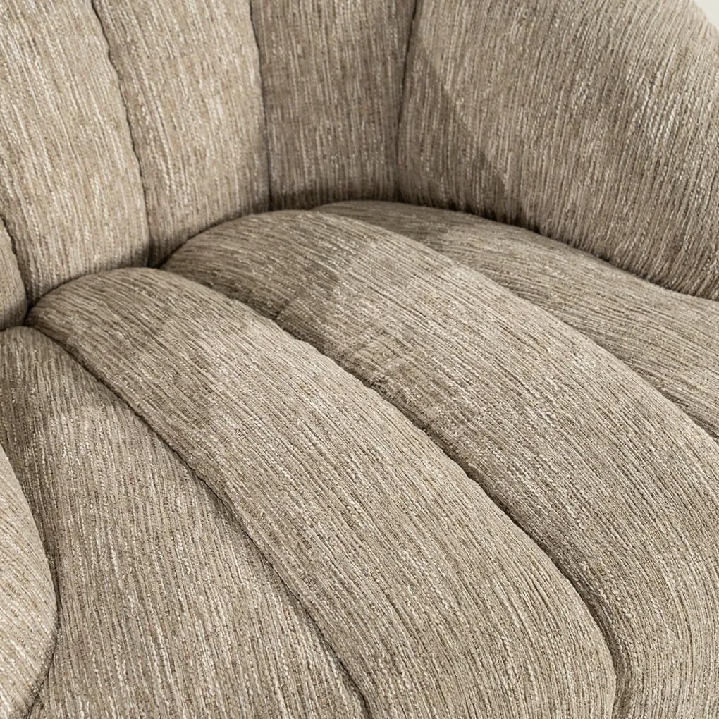 By-Boo Sogno Schelpvormig Fauteuil Taupe