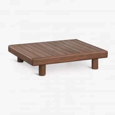 Rechthoekige Tuintafel 100x80 Cm Van Acaciahout Edrien Acacia Bruin - Sklum