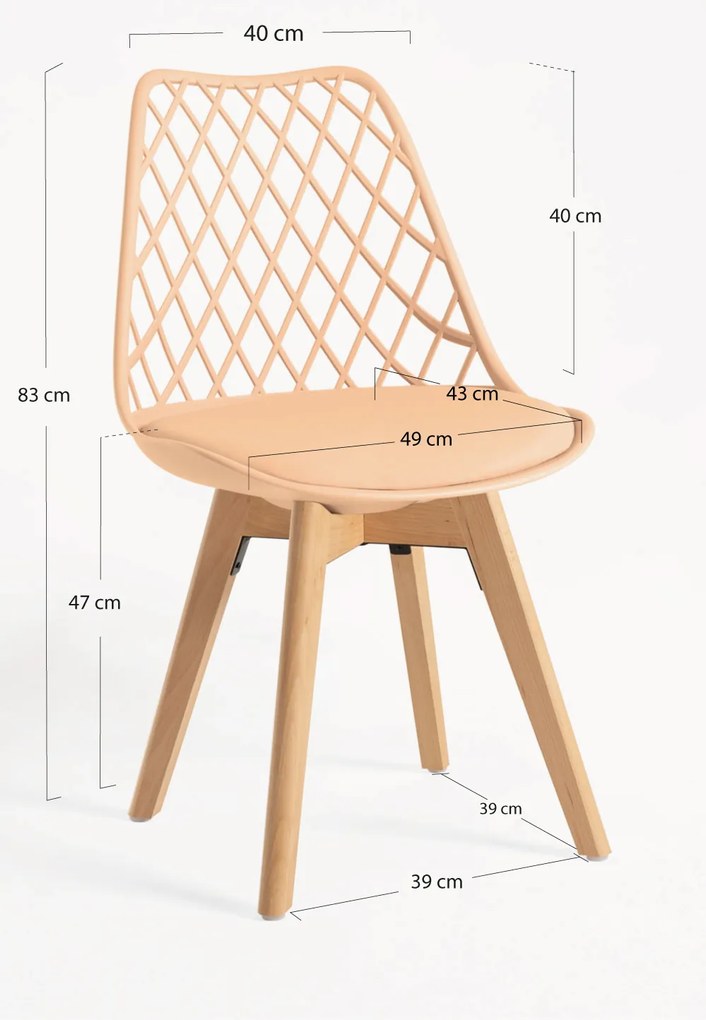 Set 4 Mima Stoelen
