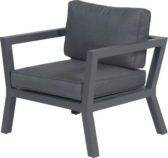 Colorado loungestoel - aluminium - carbon black