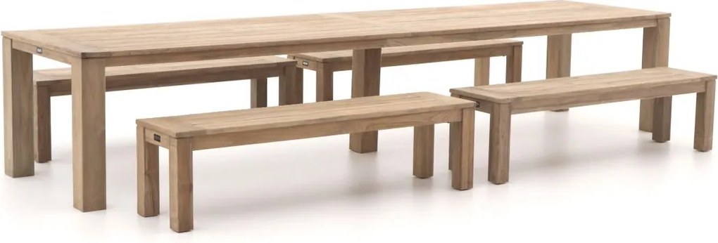 Picknickset ROUGH  | 10 personen | Tuinset teakhout | 5-delig | Kees Smit Tuinmeubelen