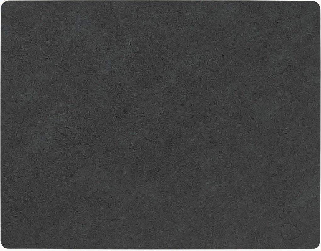 Vierkante leren placemats Nupo, 2-delig