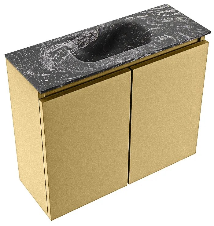 Mondiaz Ture DLux toiletmeubel 60cm oro met wastafel lava midden met kraangat