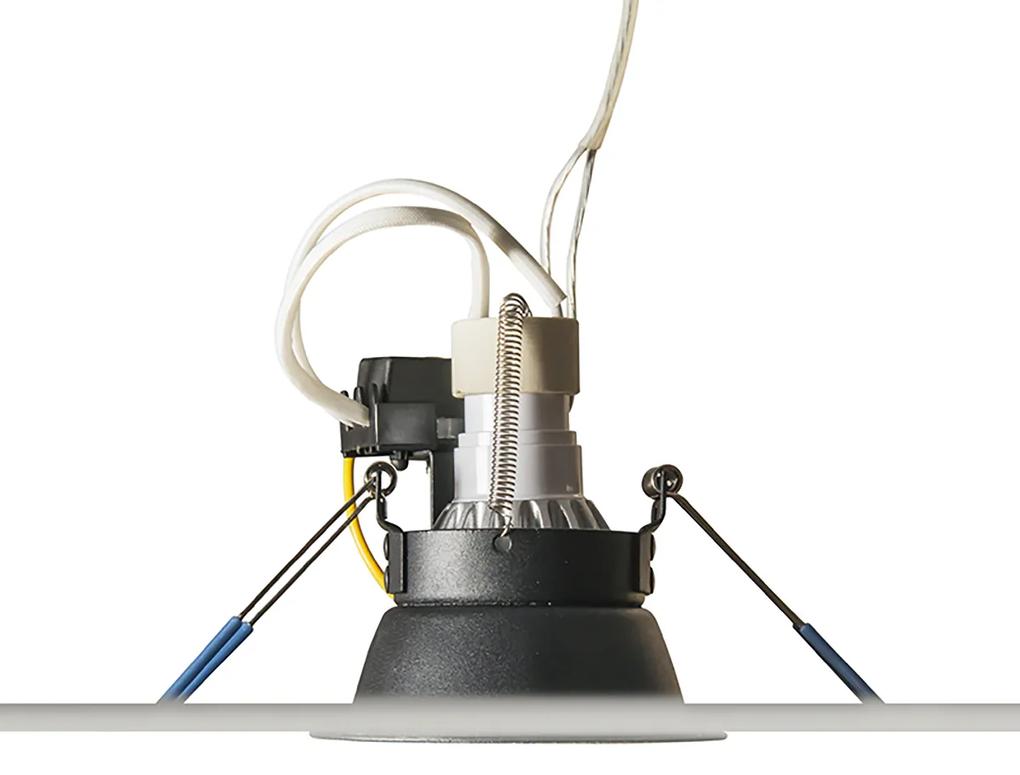 Set van 6 Moderne inbouwspots zwart - Dept Design GU10 rond Binnenverlichting Lamp