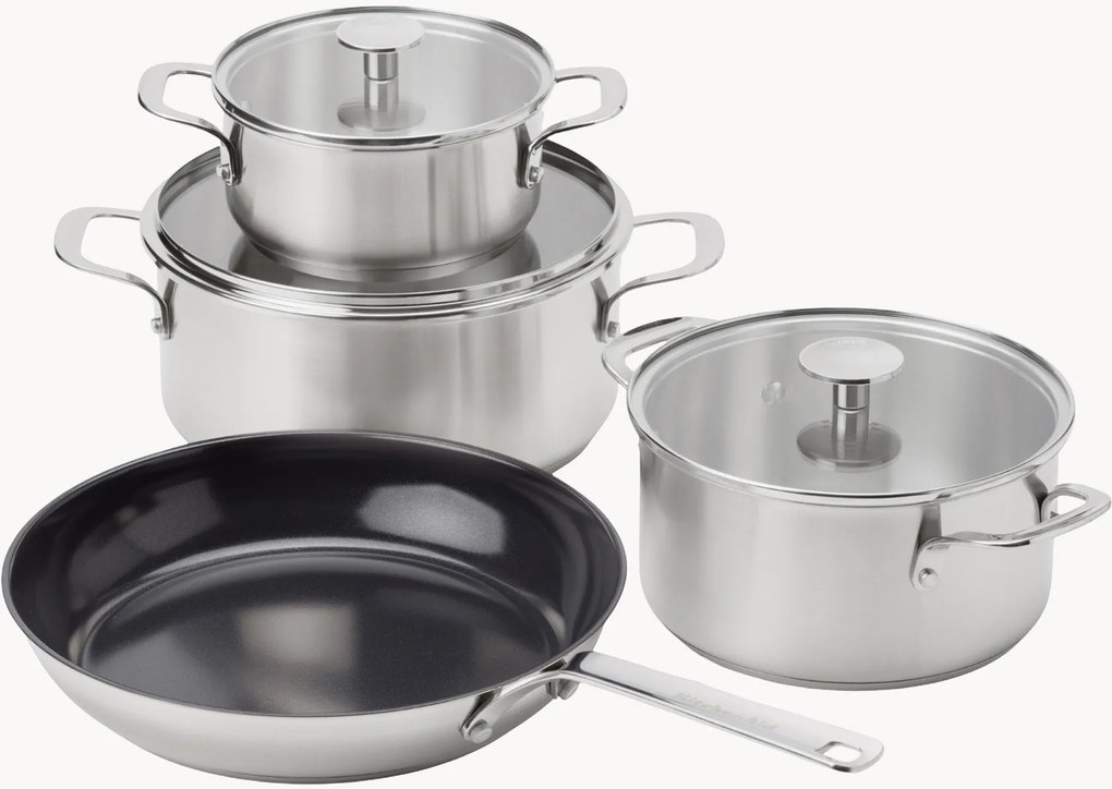 Kookset KitchenAid met antiaanbaklaag, 7-delig