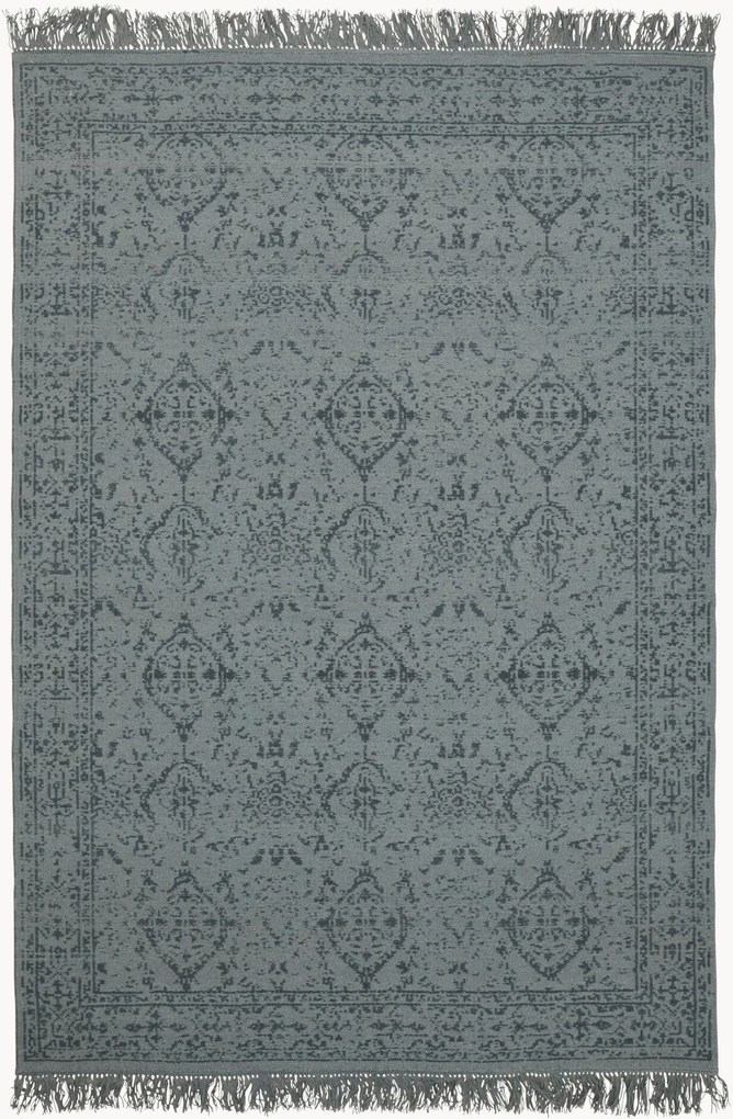 Handgeweven laagpolig wollen vloerkleed Dolzago