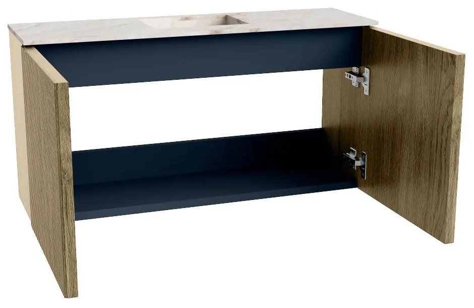 Mondiaz Joya DLux 80cm toiletmeubel dusk met wastafel faye midden 1 kraangat frappe