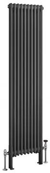 Eastbrook Imperia 2 koloms radiator 45x180cm 1487W antraciet