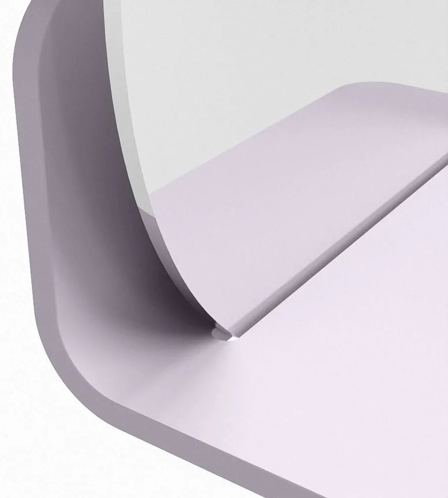 Mondiaz Spot spiegel rond Ø30cm met planchet cale