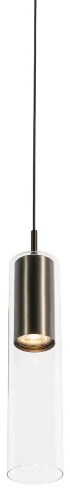 Moderne hanglamp gunmetal voor railsysteem 1-fase - Iconic Lloyd