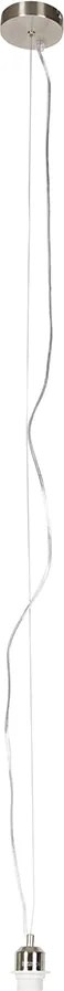 Moderne hanglamp staal zonder kap - Cappo