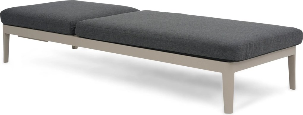 Lifestyle Garden Furniture Mateo Ligbed Met Kussen Loft/carbon Aluminium Taupe