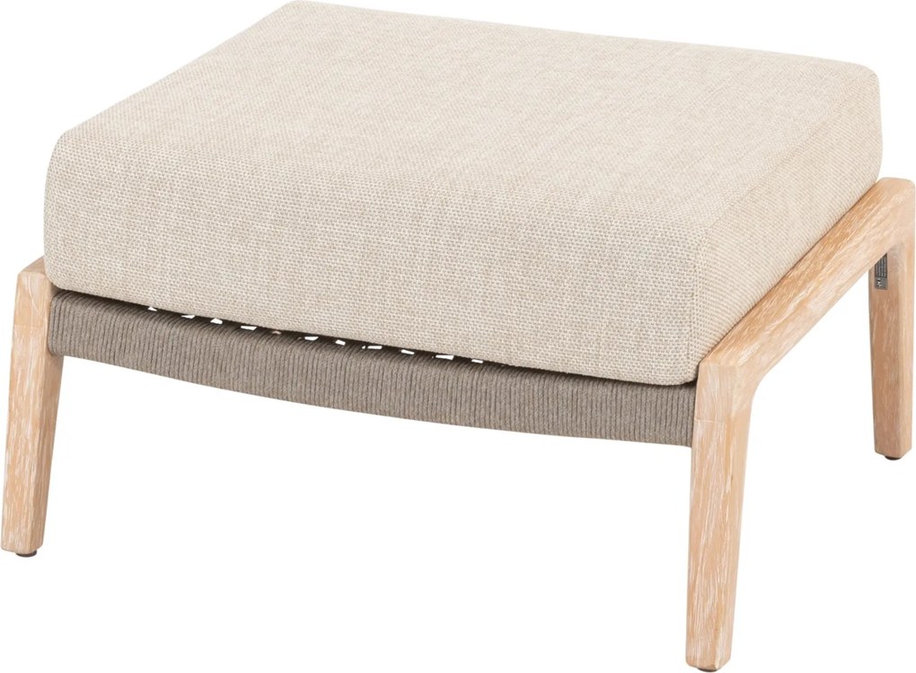 Julia voetenbank brushed teak 4 Seasons Outdoor