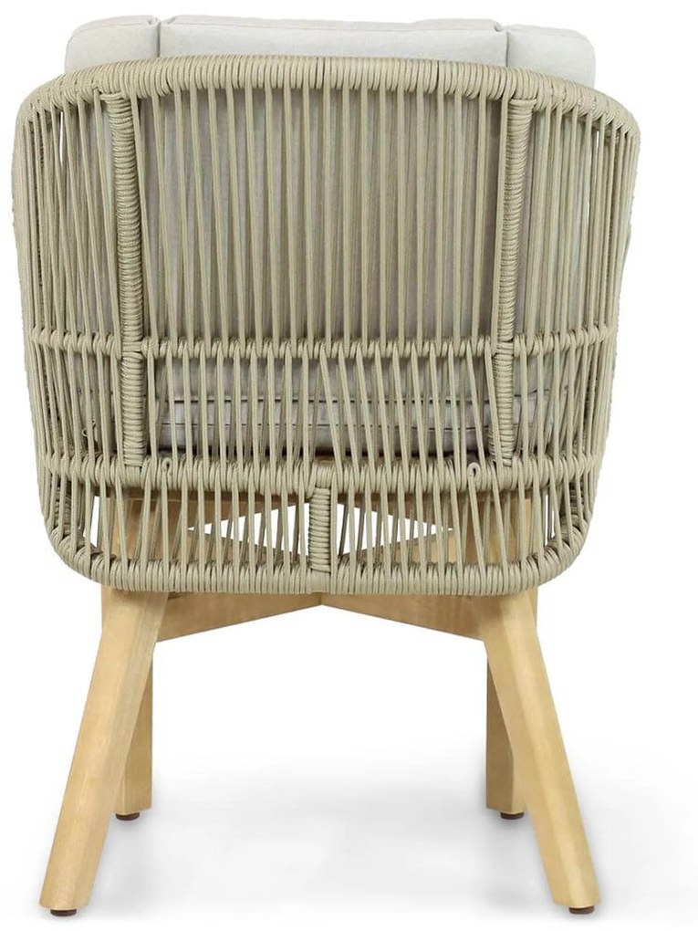 Tuinstoel Teakhout/rope Naturel teak Coco Almeria