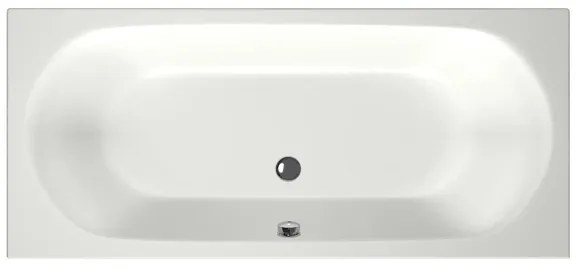 Xenz Cuba Duobad - 180x80x51 - afvoer Midden - acryl - wit mat 6828-03