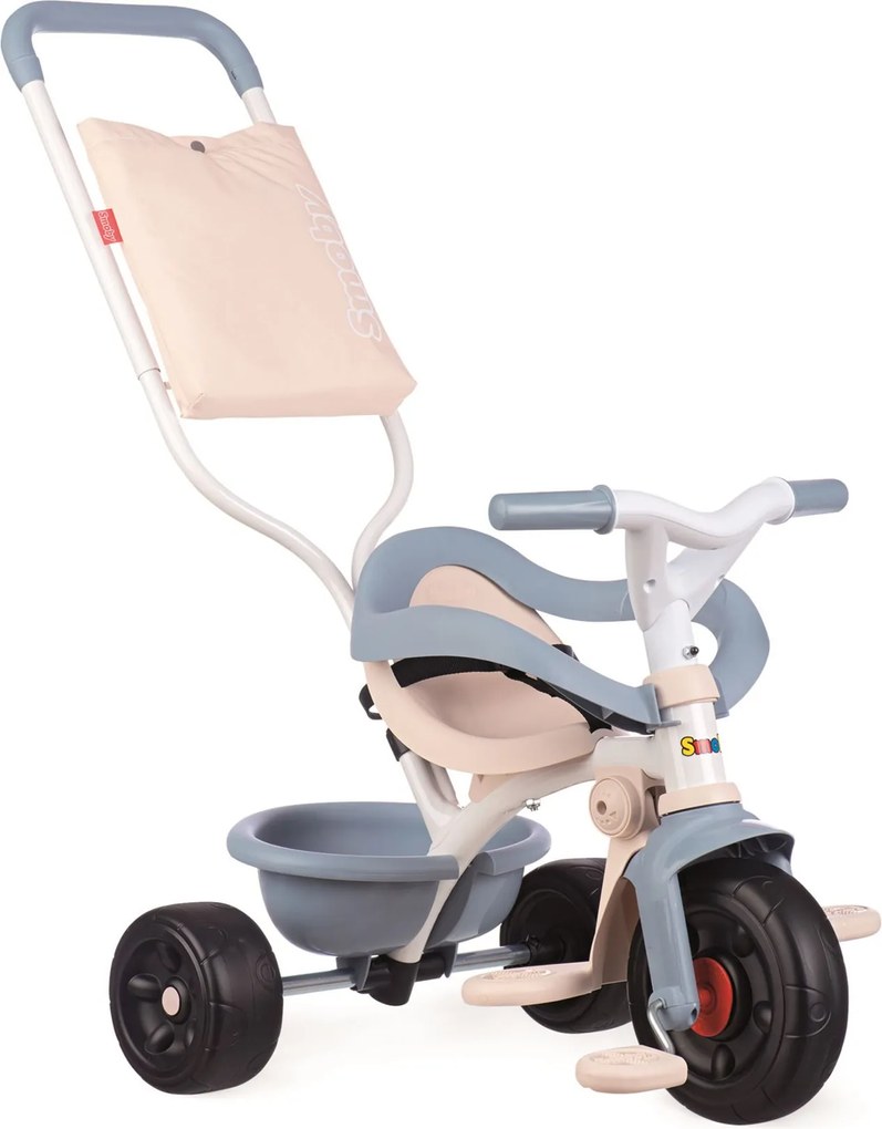 Smoby Driewieler Fun Comfort - Driewieler met duwstang - Blauw
