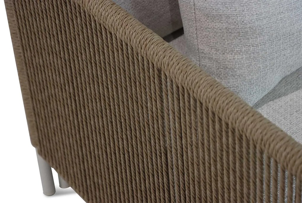 Tuinstoel Aluminium/rope Taupe-naturel-bruin Coco Colorado