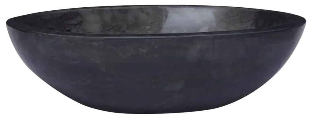 vidaXL Gootsteen 53x40x15 cm marmer zwart