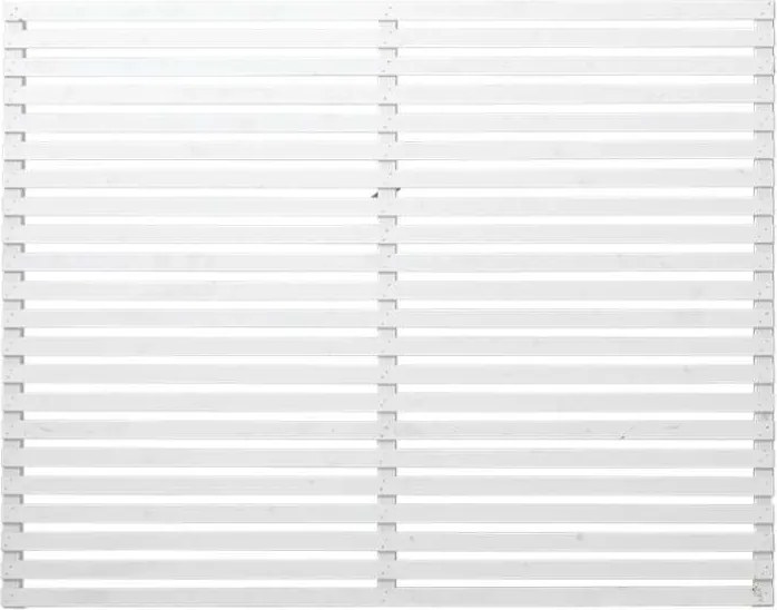 Schutting vuren - Tokyo louvre recht wit (180 x 140 cm)