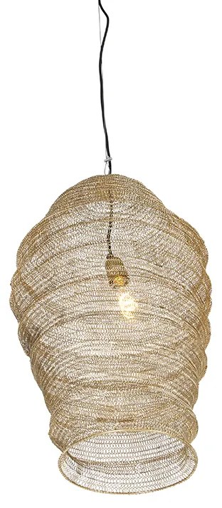 Oosterse hanglamp goud - Nidum