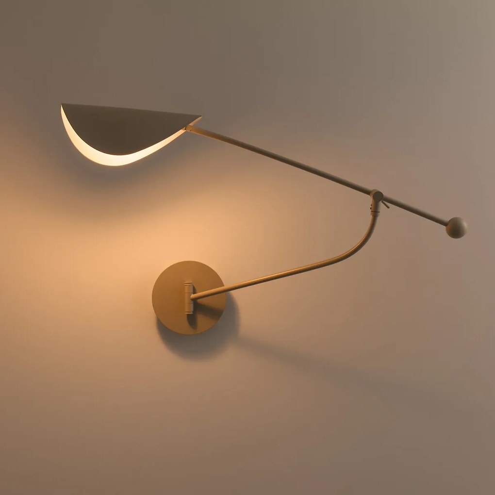 Scharnierende wandlamp met 1 arm, Funambule