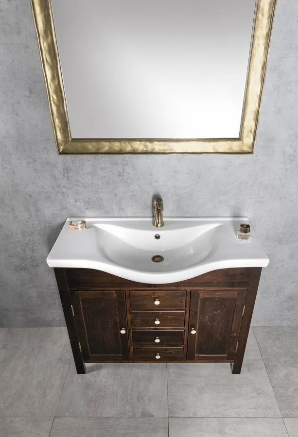 Sapho Ambra wastafelmeubel 96cm bruin